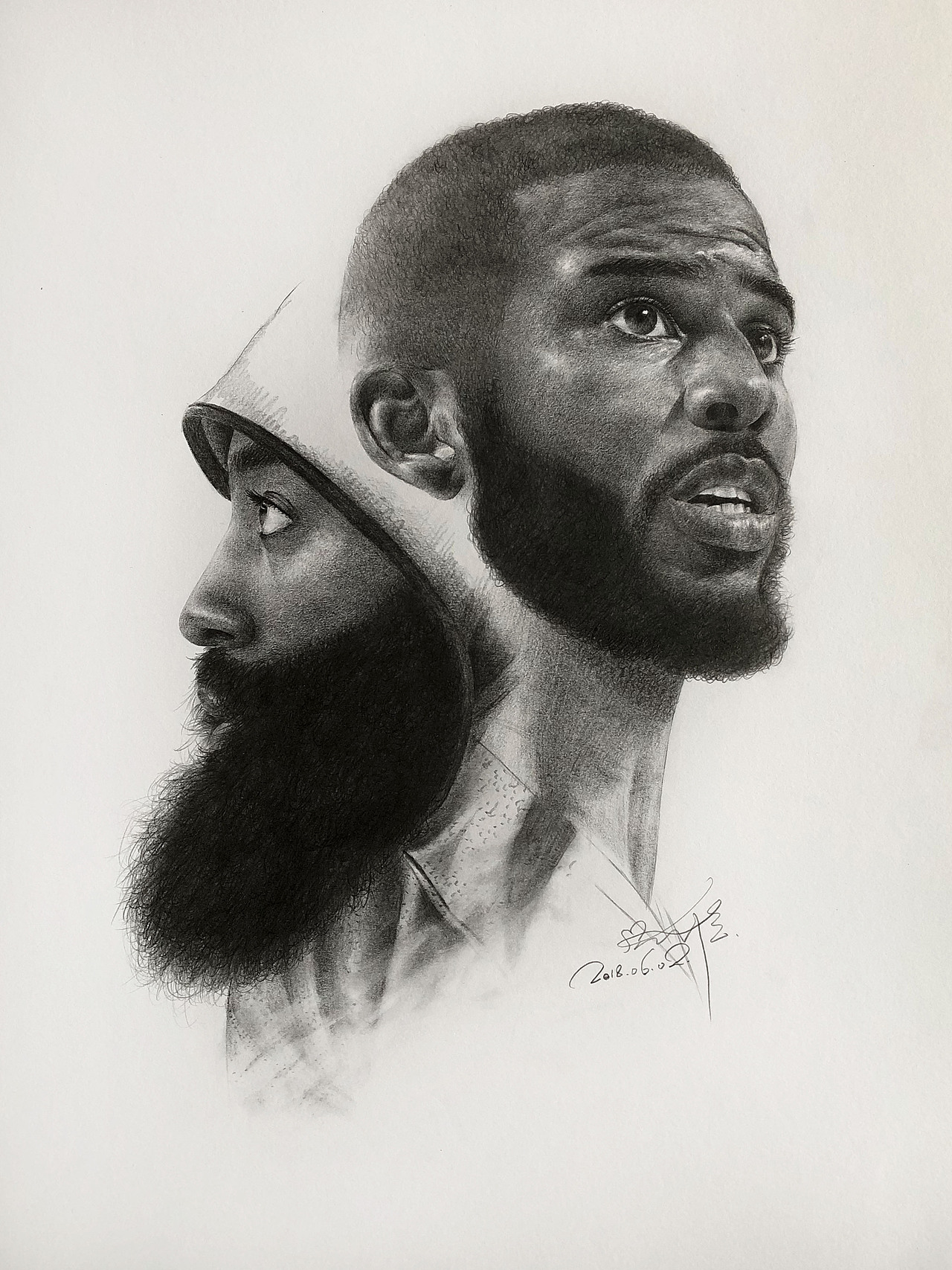 素描作品-nba球星