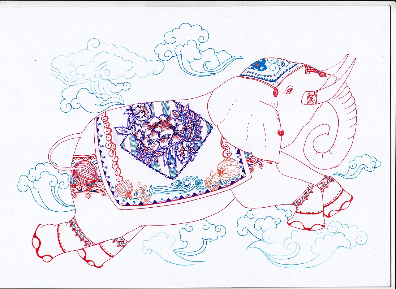 象模象样（图ZODU5MzY3Mg==） - 艺术插画 - 站酷设计师插画师西米鹿原创素材 - 站酷ZCOOL