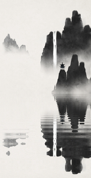 水墨中国风——竹间系列·水波倒影（图ZMzc1NTE0MTY=） - 创作习作 - 站酷设计师石家小鬼原创素材 - 站酷ZCOOL