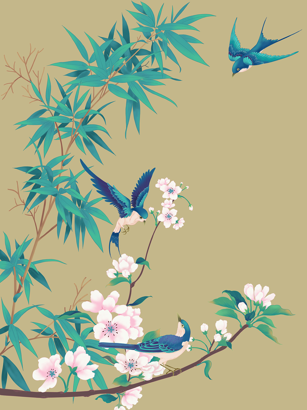 国风节气-春分（图ZMzM0NjUzNDI4） - 艺术插画 - 站酷设计师王然君原创素材 - 站酷ZCOOL