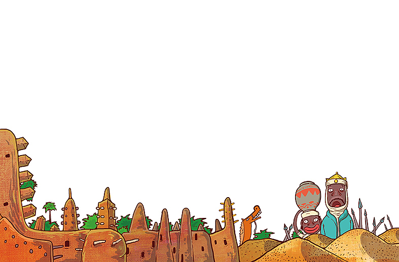 古文明介绍的部分插图（图ZMTgxMDQyNzI=） - 儿童插画 - 站酷设计师夜歌儿原创素材 - 站酷ZCOOL