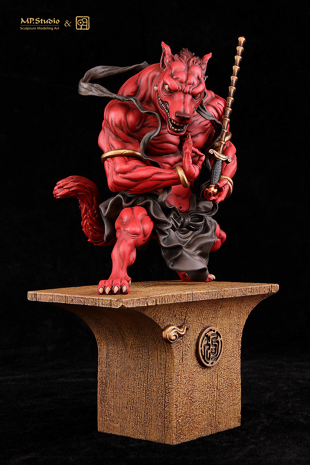 MP Studio & 明子 十二神兽系列作品《摆尾忠勇仙》（图ZMTA1NjU3Njg4） - 手办/模玩 - 站酷设计师避世伯爵原创素材 - 站酷ZCOOL