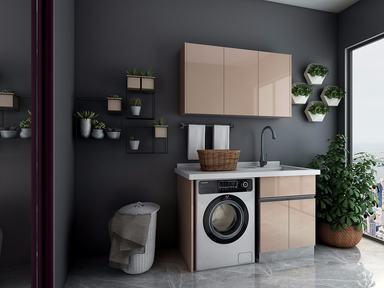 不锈钢洗衣柜-不锈钢家居全屋定制品牌斯沃德