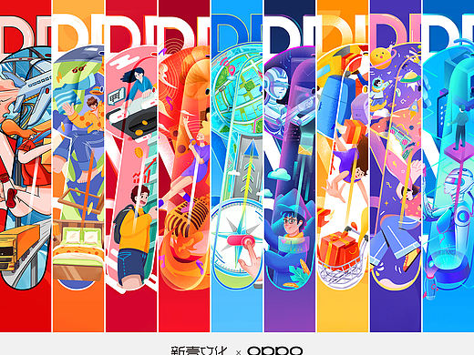OPPO Enco Free 真无线耳机 蓝V贺电海报