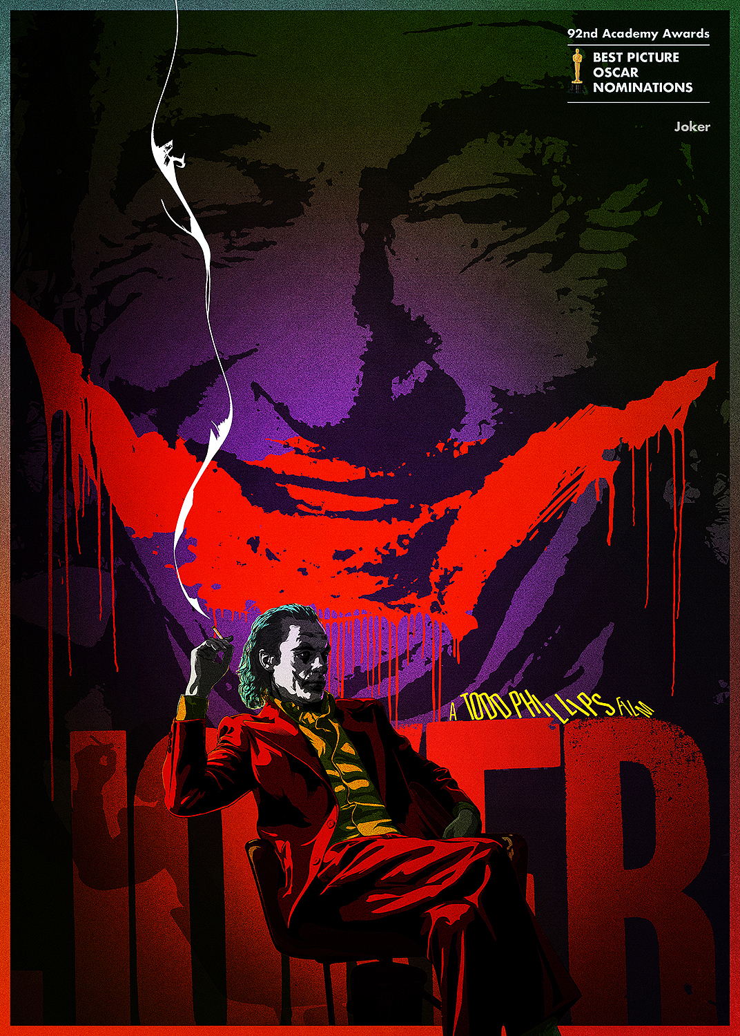 电影joker 艺术海报