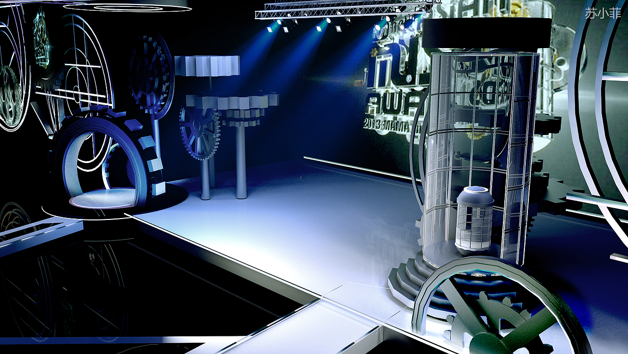 【2013年mama音乐颁奖礼】亚洲音乐盛典舞美效果图临摹