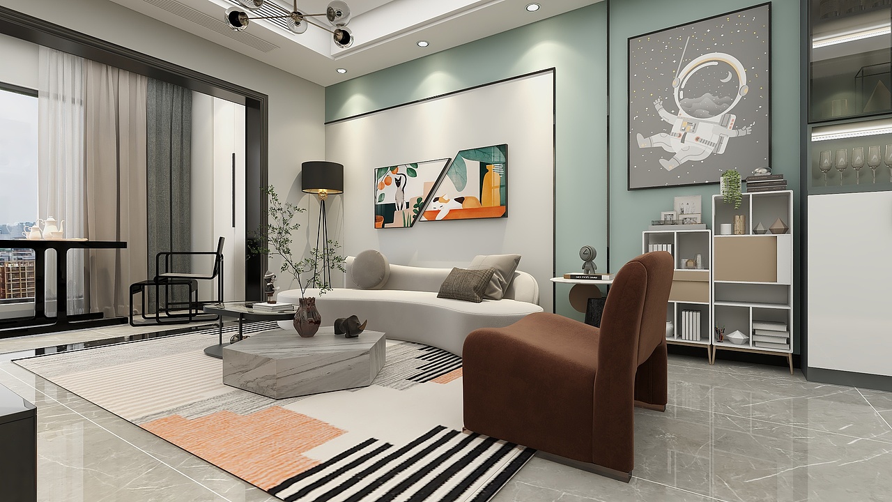 四川南充金科集美天宸(91平方现代简约三居室)