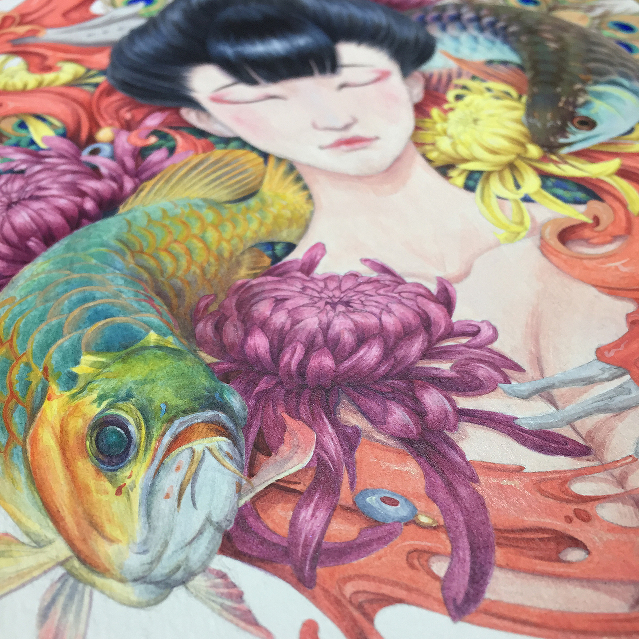 辉羽龙鳞（图ZOTIwMDYwNzI=） - 创作习作 - 站酷设计师池中原创素材 - 站酷ZCOOL