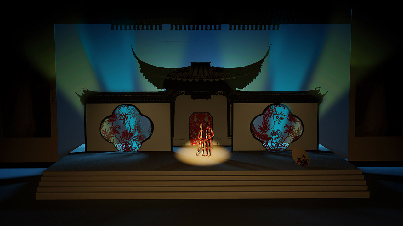 中国风婚纱秀舞台设计【韵】