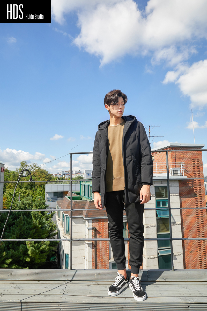 男装秋冬装韩国男模拍摄