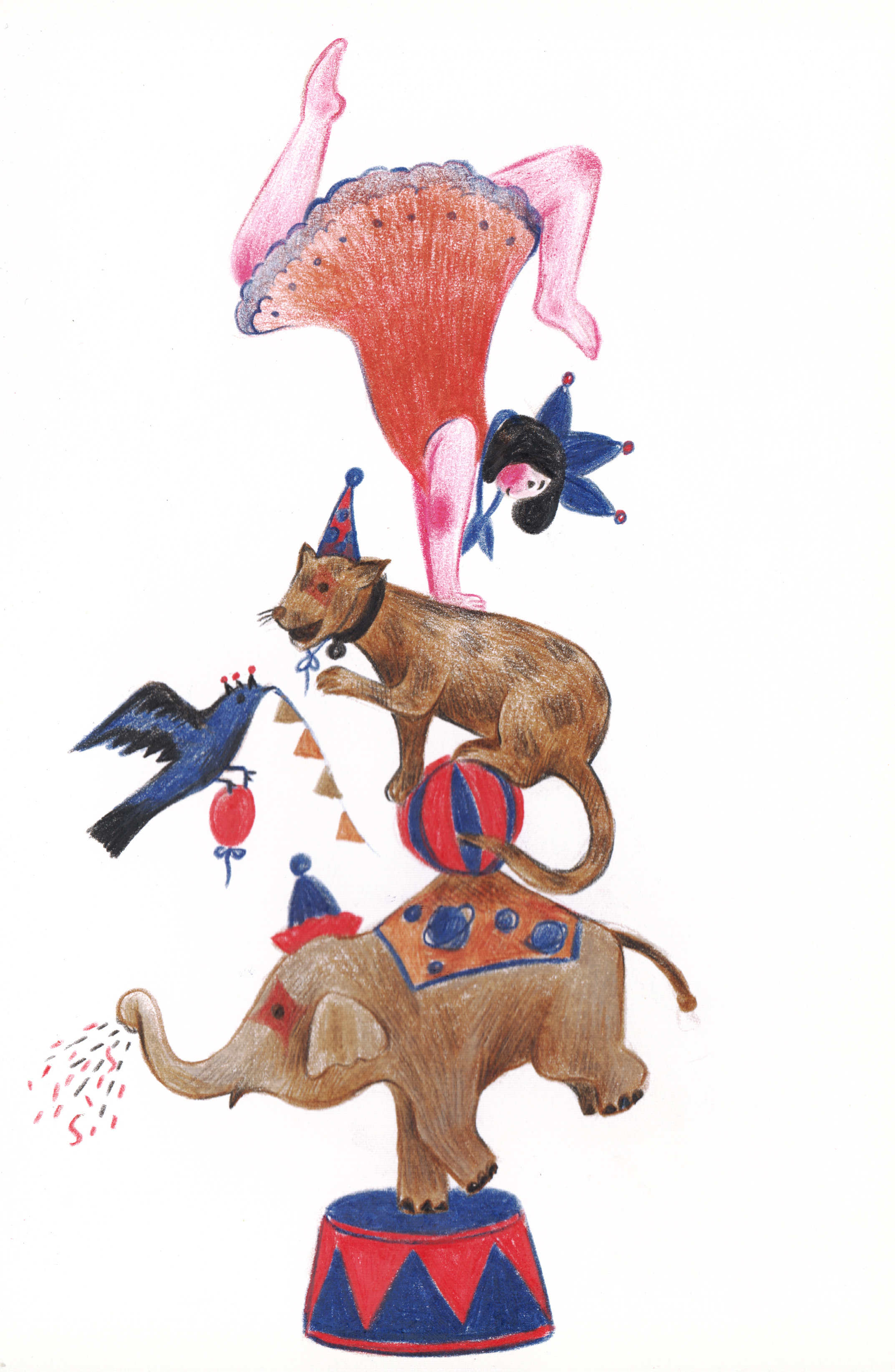 马戏团|插画|插画习作|py小朋友 - 原创作品 - 站酷 (zcool)