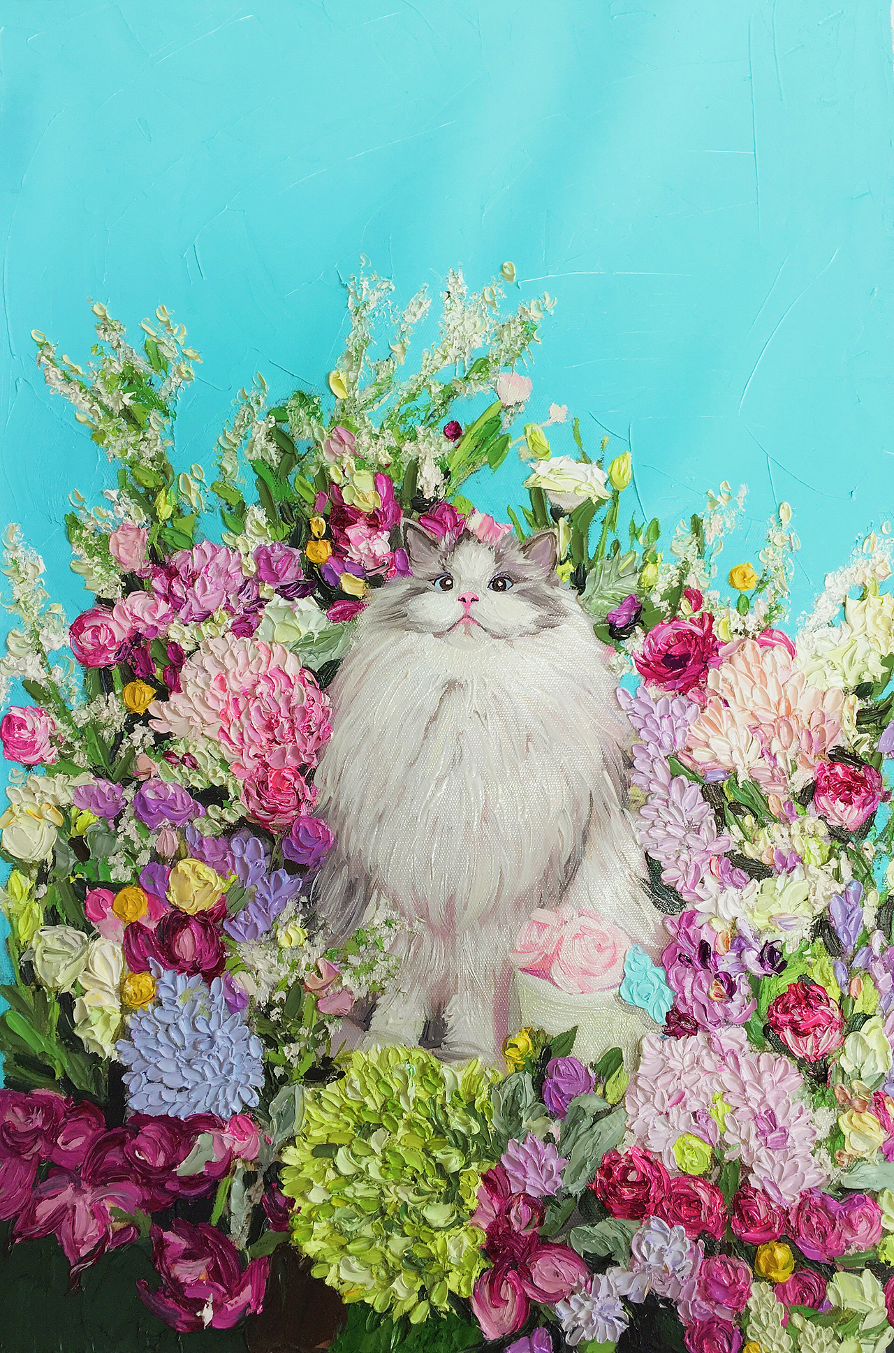 超写实油画猫咪布偶猫|纯艺术|绘画|喜越庭油画_原创作品-站酷zcool