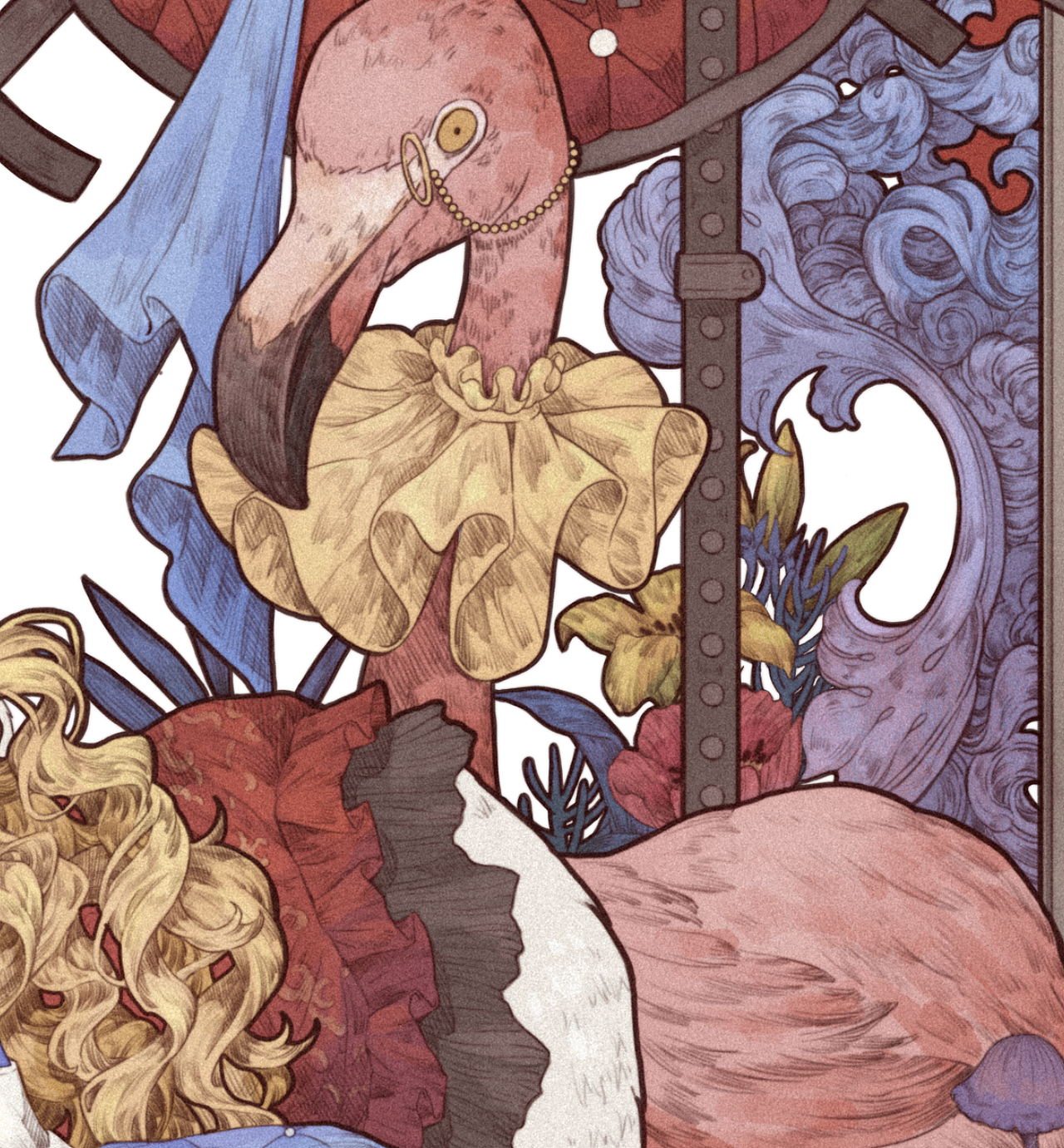 爱丽丝梦游仙境（图ZMzAyOTE3Nzg0） - 商业插画 - 站酷设计师猫吉婆婆原创素材 - 站酷ZCOOL