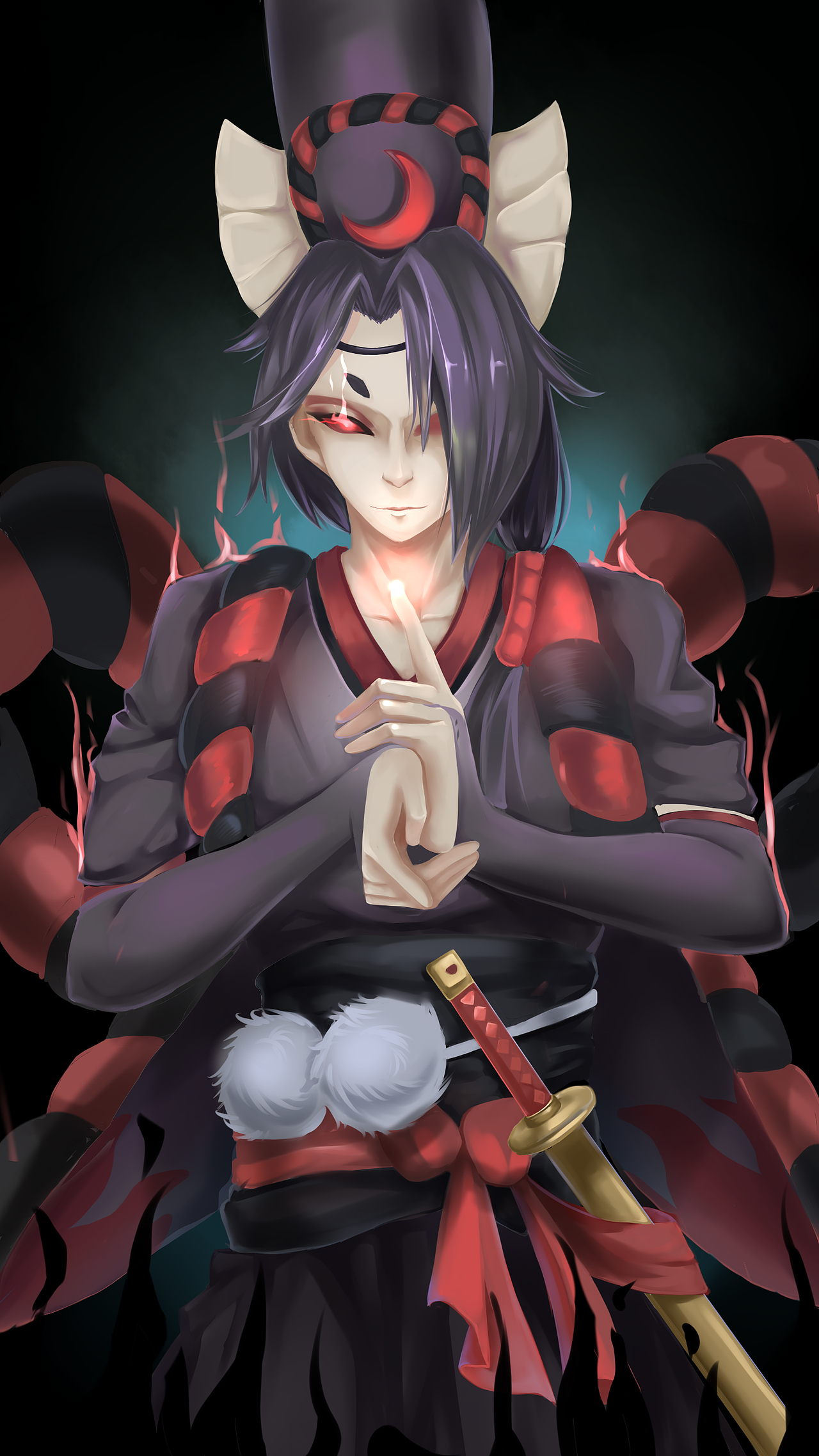 阴阳师同人—帅黑（图ZNjUzODQ5NDQ=） - 绘本 - 站酷设计师看不见的鱼原创素材 - 站酷ZCOOL
