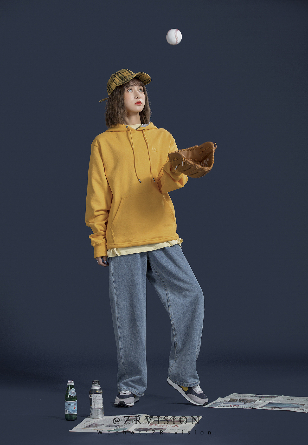 学院风美潮日潮流服装女装卫衣毛衣运动服拍摄拍照摄影