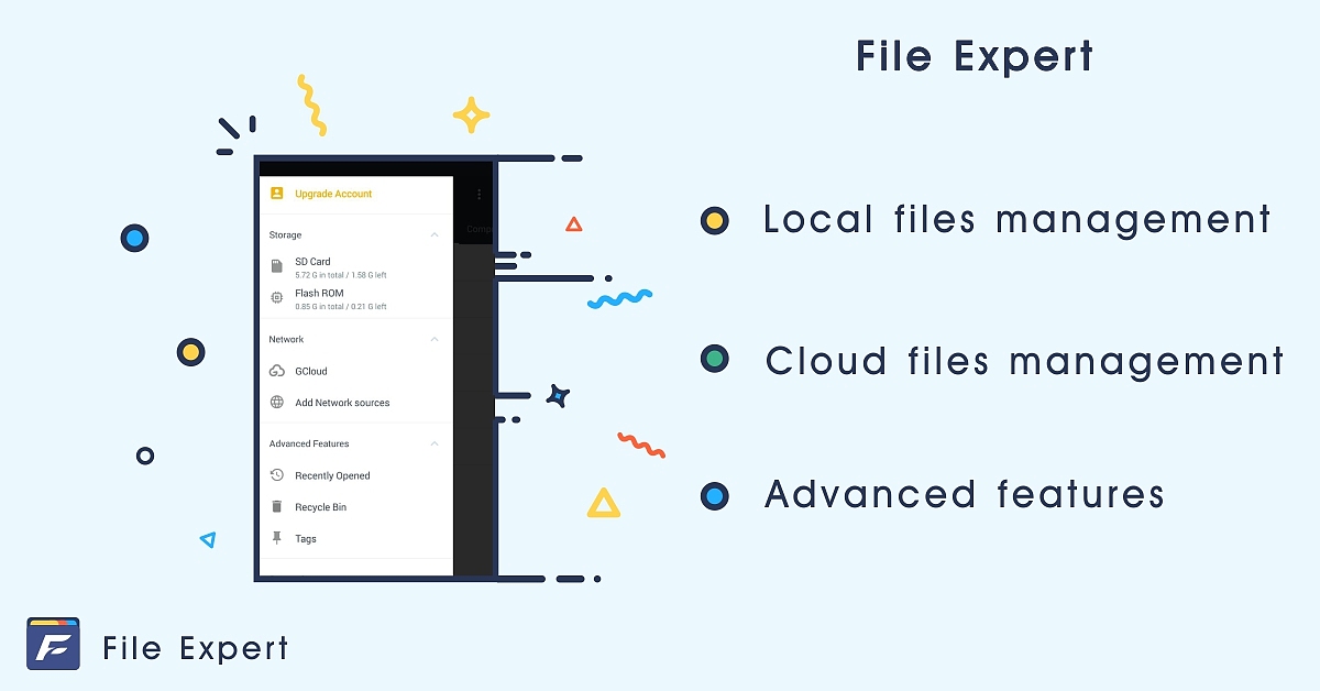 File Expert 推广宣传图（图ZNTQ2ODQ0MDg=） - APP界面 - 站酷设计师ZZJ一原创素材 - 站酷ZCOOL