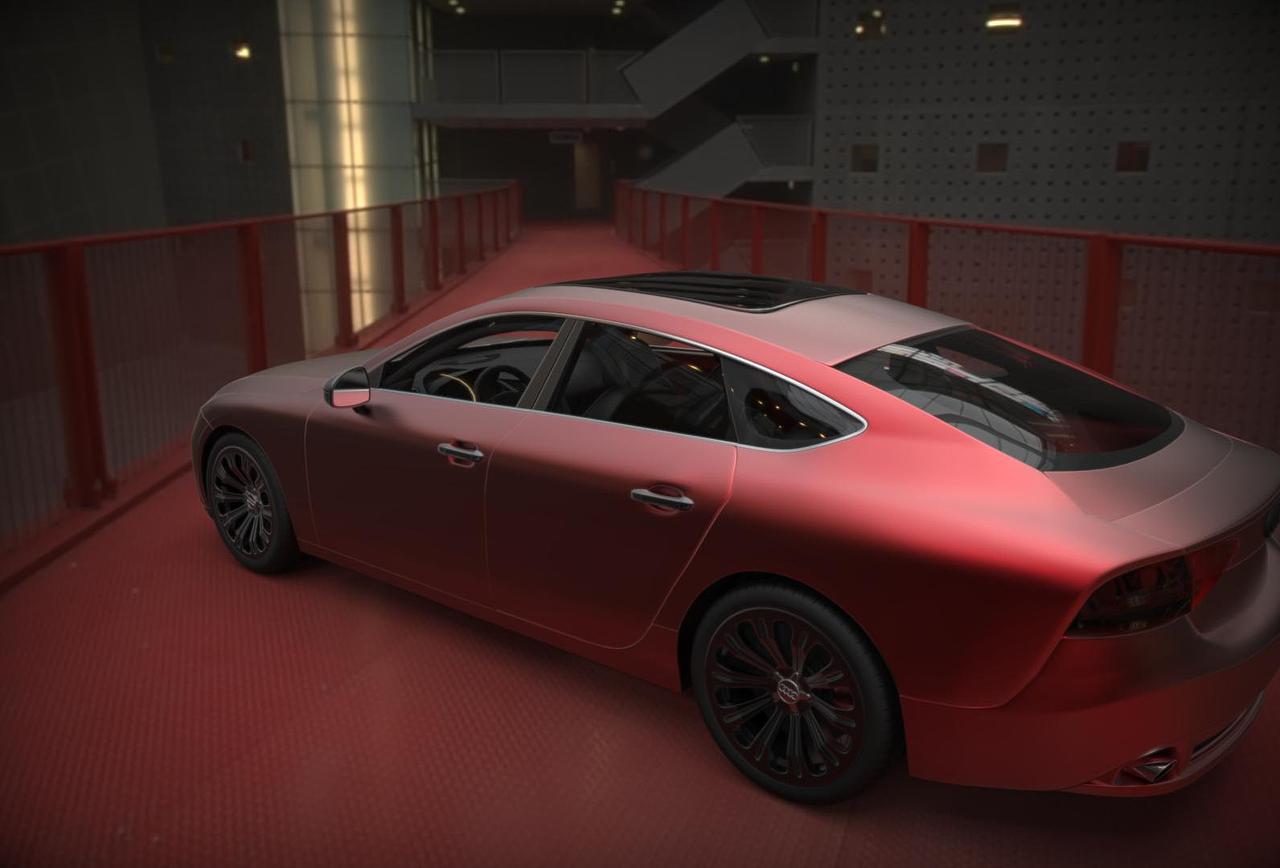 疯狂先生工作室-奥迪A7渲染图