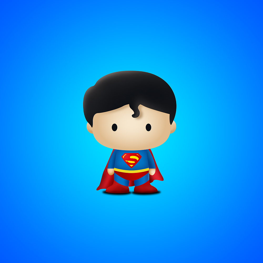 q版3d卡通超人与蝙蝠侠