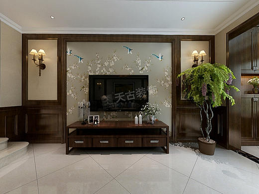 渝北天古装饰中央公园金茂墅叠拼户型改造方案设计图