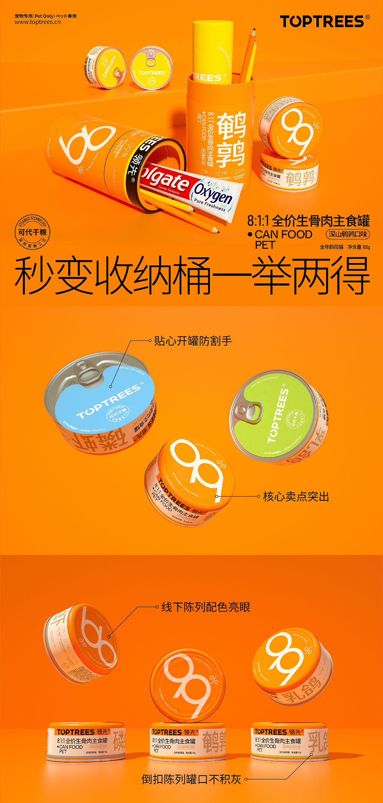 toptrees生骨肉主食罐设计