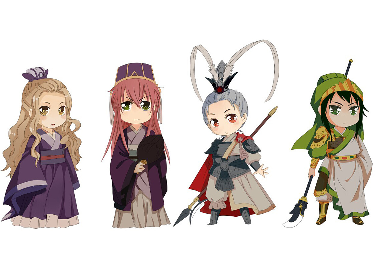 二维动画 三国时期人物造型设计广州 |       