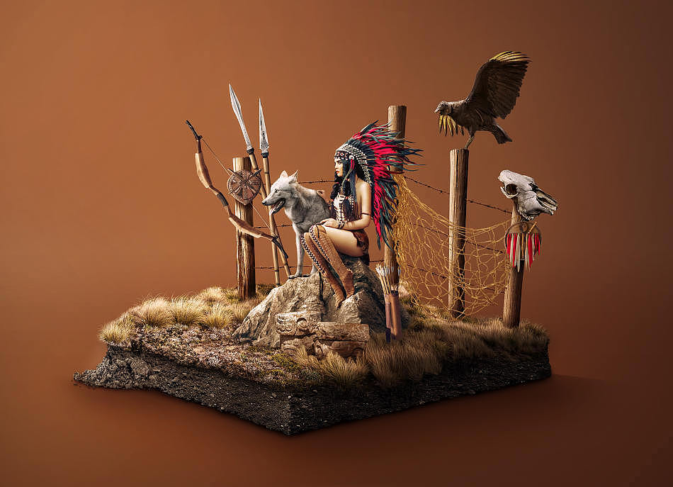 创意立方体小景合成海报第二波（图ZMTQxNTQzNTcy） - 海报 - 站酷设计师杰克sean原创素材 - 站酷ZCOOL