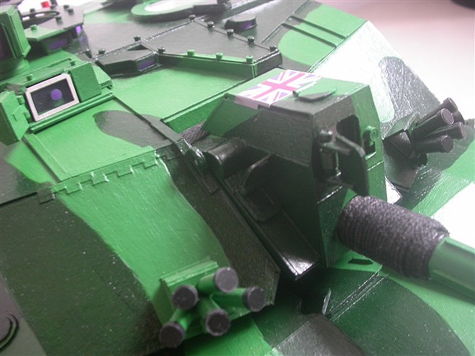 纸质挑战者II主战坦克 照网上图手工制作，没有图纸（图ZMTU2MDE5ODc2） - 手办/模玩 - 站酷设计师宏图装饰原创素材 - 站酷ZCOOL