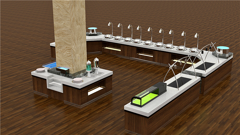 机关单位食堂自助取餐台 自助餐台设计定制厂家（图ZMTk0MTUwNTY0） - 生活用品 - 站酷设计师自助餐台布菲台原创素材 - 站酷ZCOOL