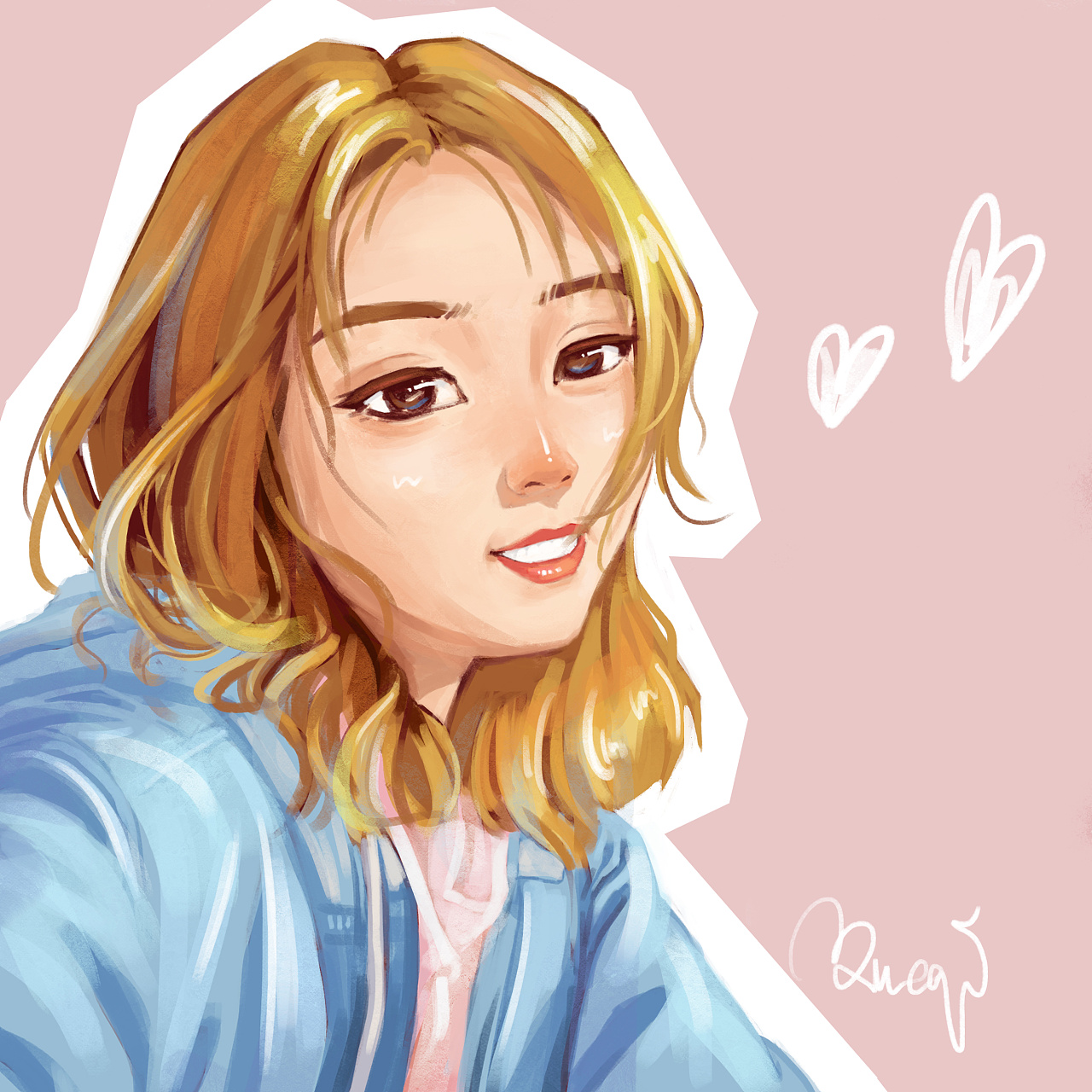 卡通立体风格插画头像