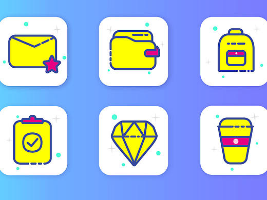 UI圖標練習（個人主頁-ZNDM3MTI3ODQ=） - 圖標 - 站酷設計師mofa啊原創(chuàng)素材 - 站酷ZCOOL