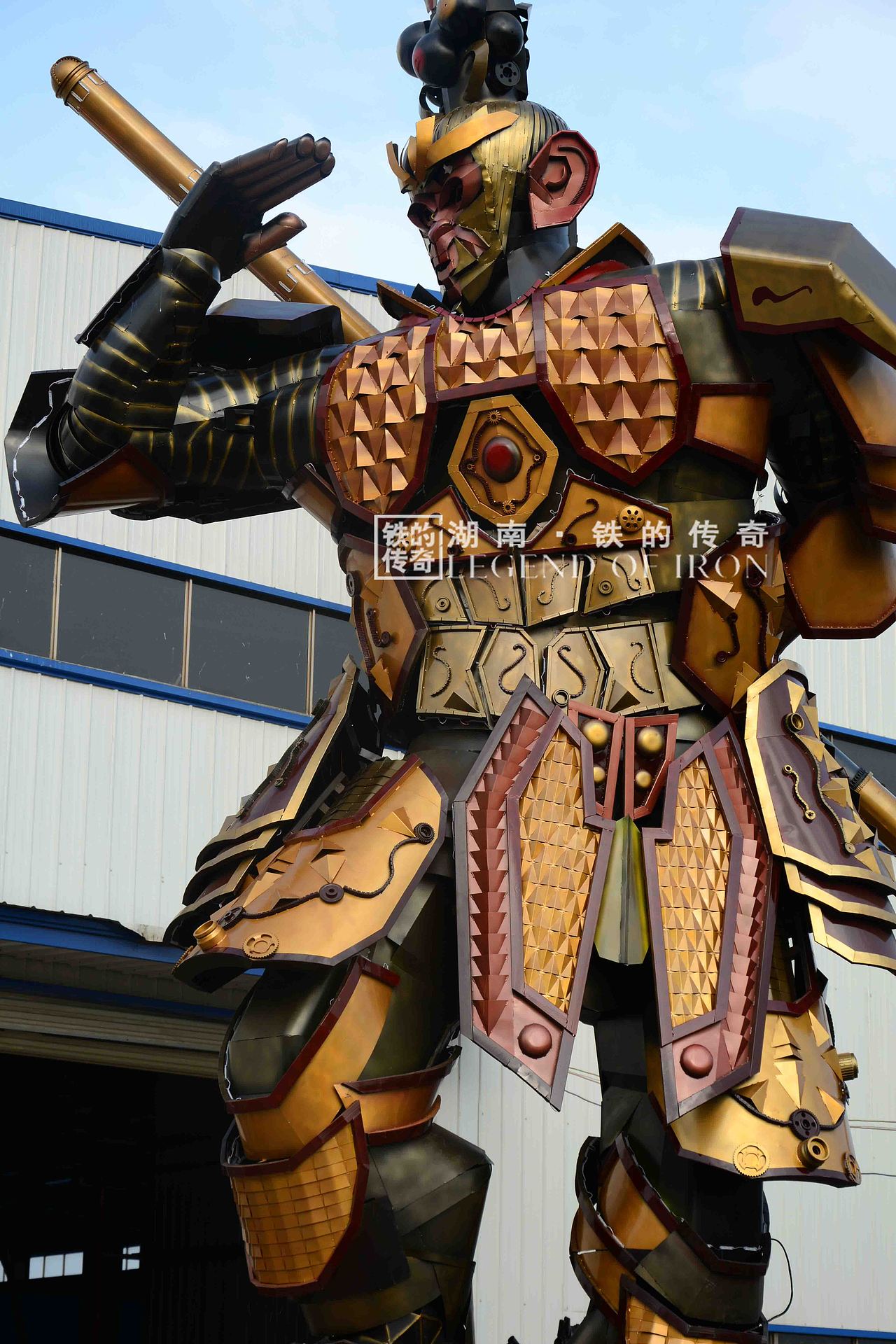 铁的传奇2016猴年献礼：全球最大钢雕齐天大圣问世（图ZNDA4MTc1MjA=） - 工艺品设计 - 站酷设计师铁的传奇原创素材 - 站酷ZCOOL