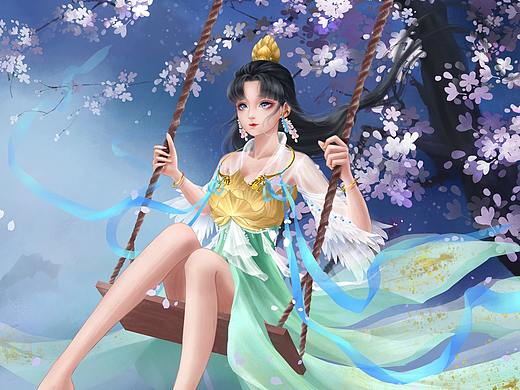 月下秋千
