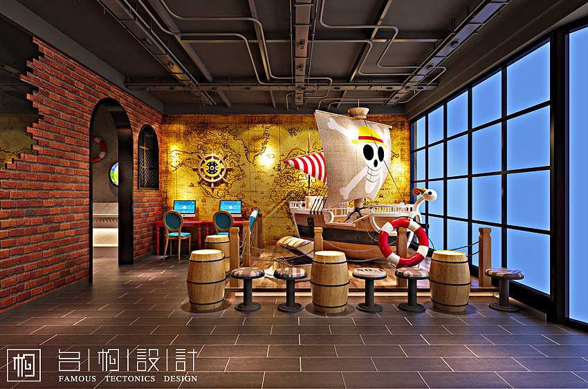 海贼王主题火锅店设计（图ZMzgyMjgxMjQ=） - 家装设计 - 站酷设计师名构原创素材 - 站酷ZCOOL