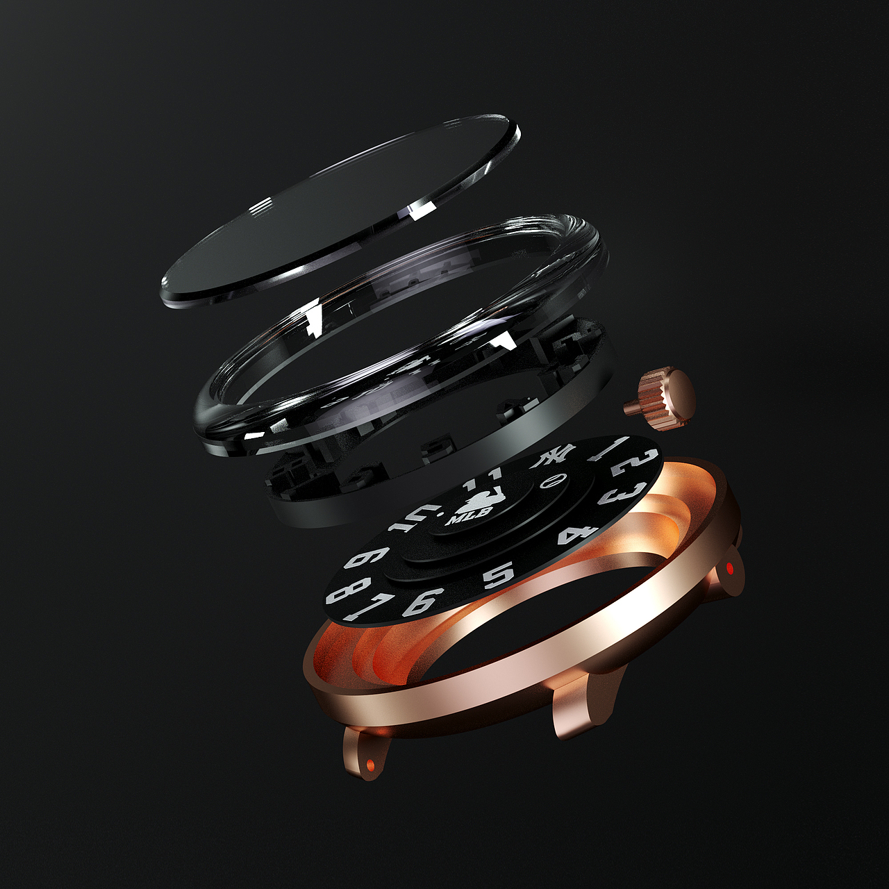 C4D 手表 OC 渲染（圖ZMjYzMTg4Njg0） - 其他工業(yè)/產(chǎn)品 - 站酷設計師CC_L1原創(chuàng)素材 - 站酷ZCOOL