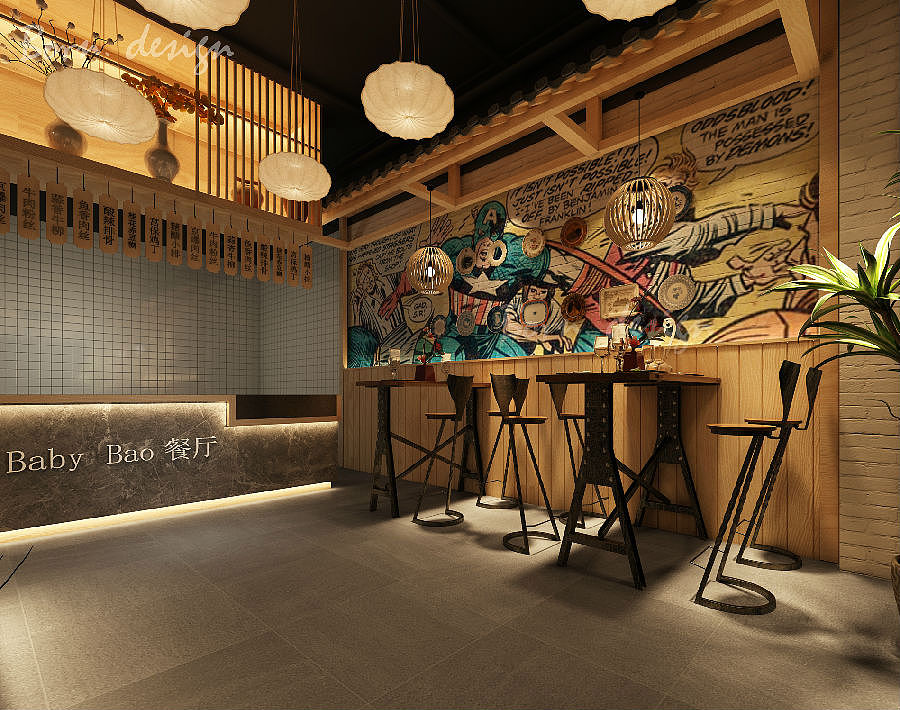 南京餐厅设计公司店内主题设计有哪些风格（图ZMTM2MjIxNTI4） - 家装设计 - 站酷设计师上海博仁空间设计原创素材 - 站酷ZCOOL