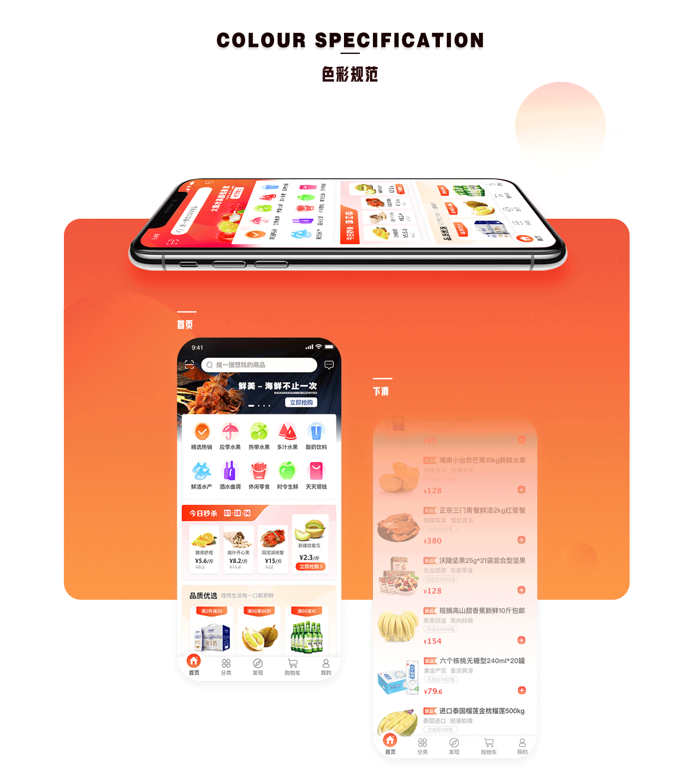 电商app页动静态展示