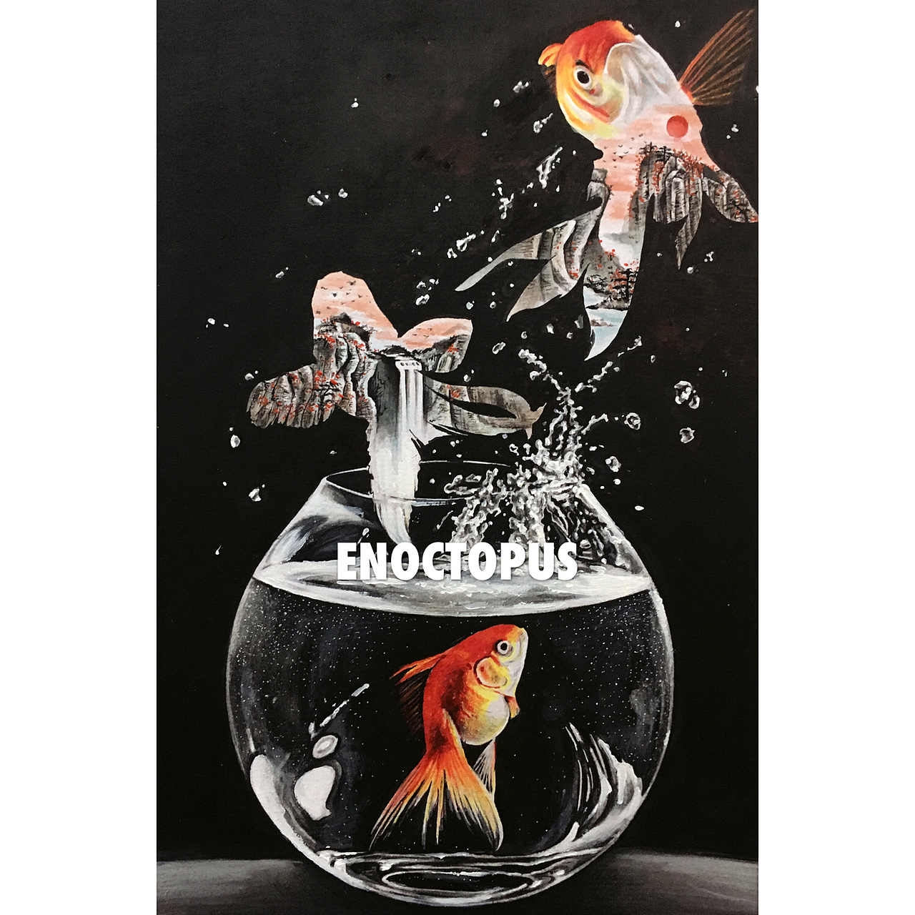 玻璃缸里的金鱼