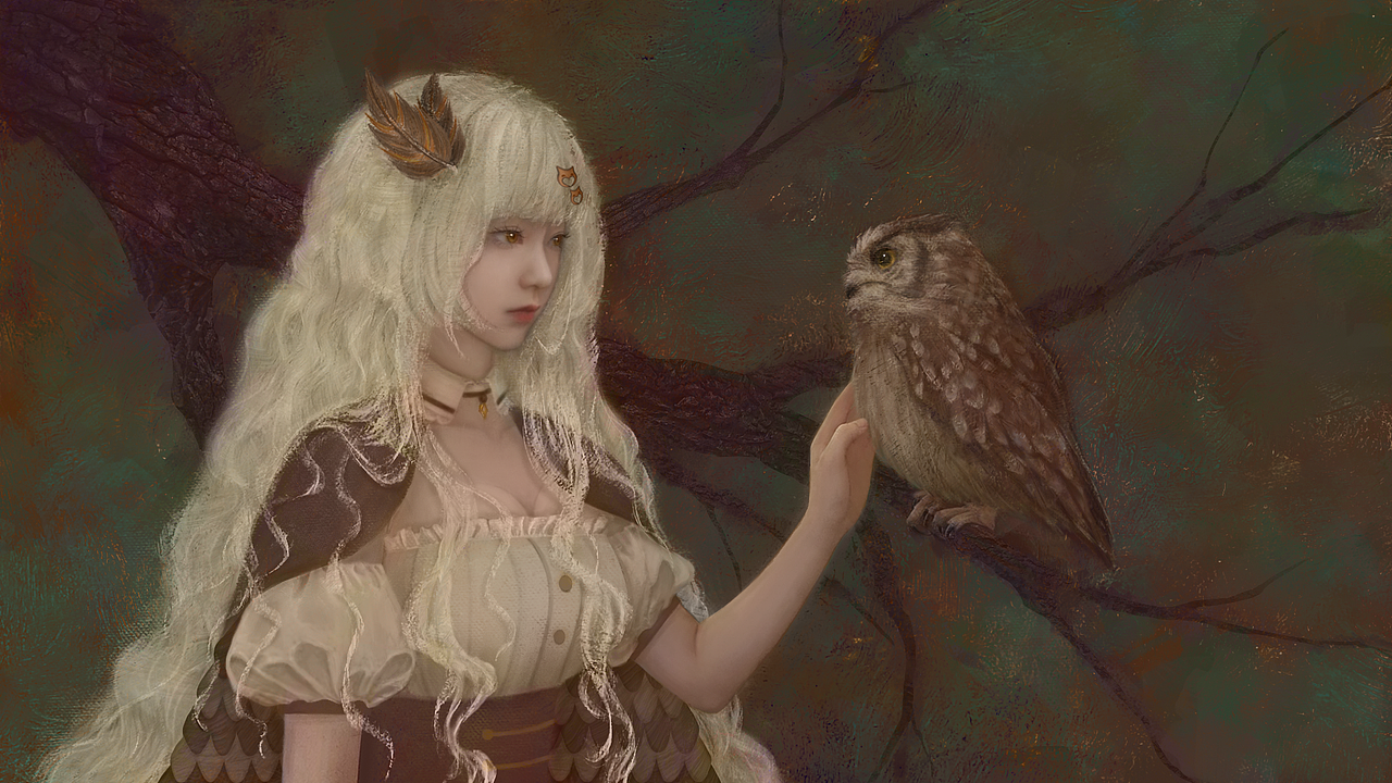 一些厚涂头像画