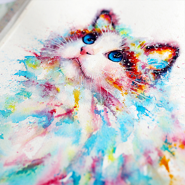 水彩下的貓青年（圖ZMTM3NzIxMzE2） - 商業(yè)插畫 - 站酷設(shè)計師lvireland原創(chuàng)素材 - 站酷ZCOOL