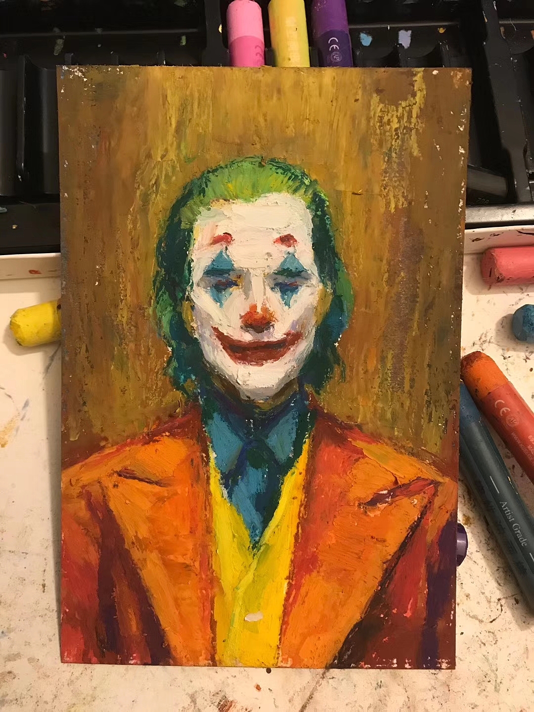 油画棒电影插画（图ZMjA2ODY0NzMy） - 其他 - 站酷设计师三文鱼干原创素材 - 站酷ZCOOL