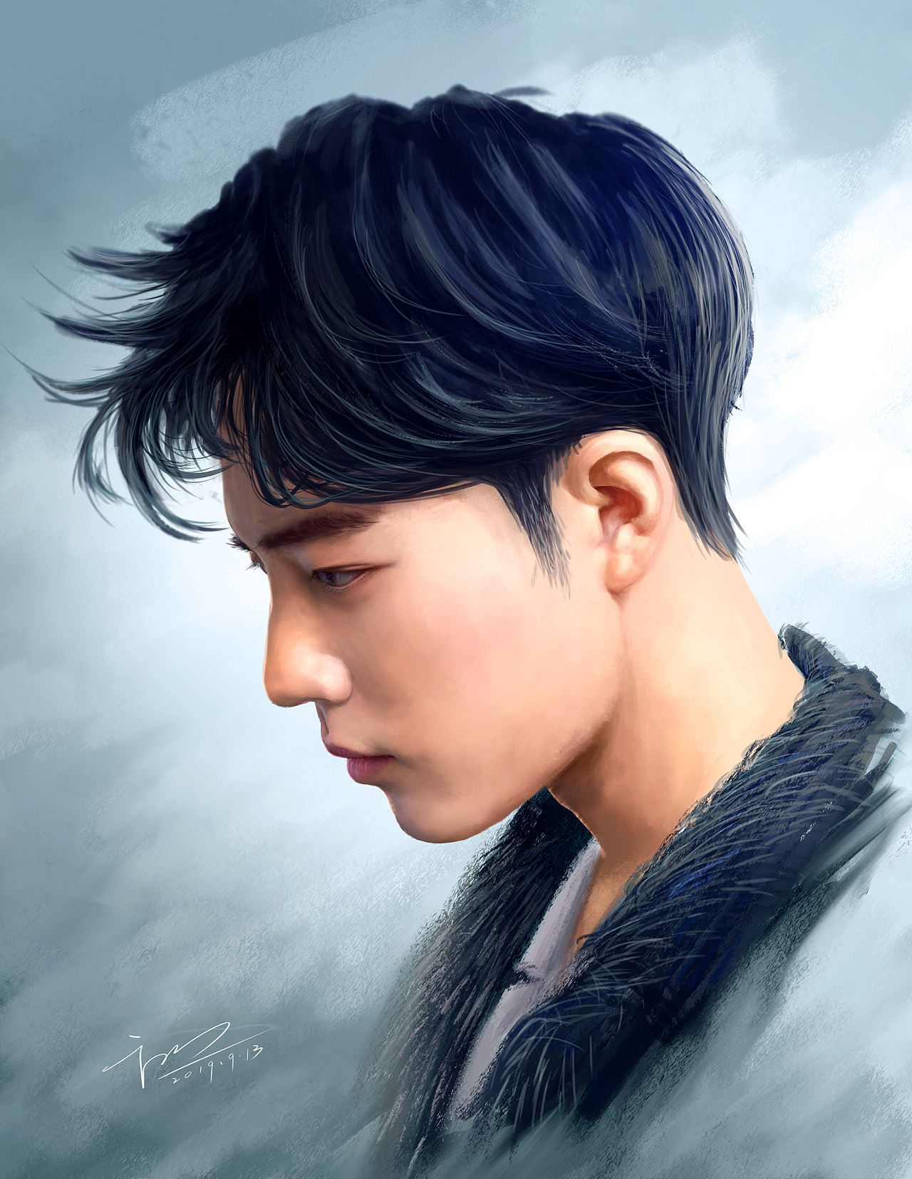 肖战和一博的画像练习（图ZMTgxODkxODIw） - 创作习作 - 站酷设计师海盗于原创素材 - 站酷ZCOOL