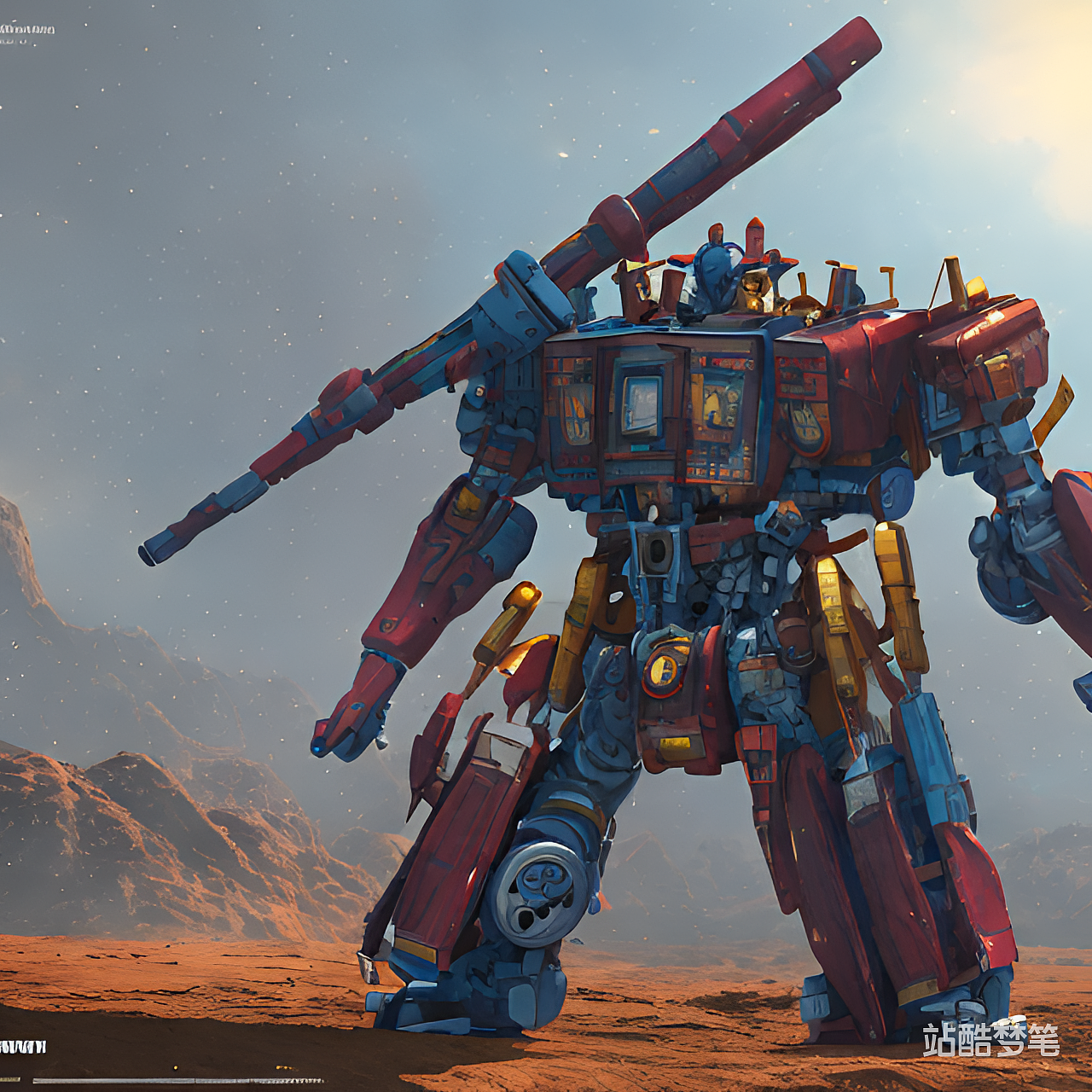 #站酷梦笔#变形金刚（图ZMzI3MTc4MTQ4） - AI作品 - 站酷设计师zoeming110原创素材 - 站酷ZCOOL