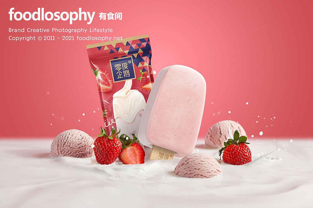 零度企鹅 × 有食间|无水鲜牛乳冰淇淋拍摄