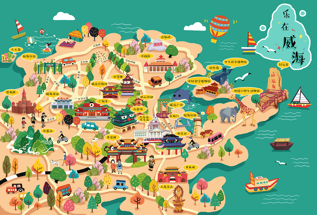 手绘地图汇总以及部分建筑物绘制