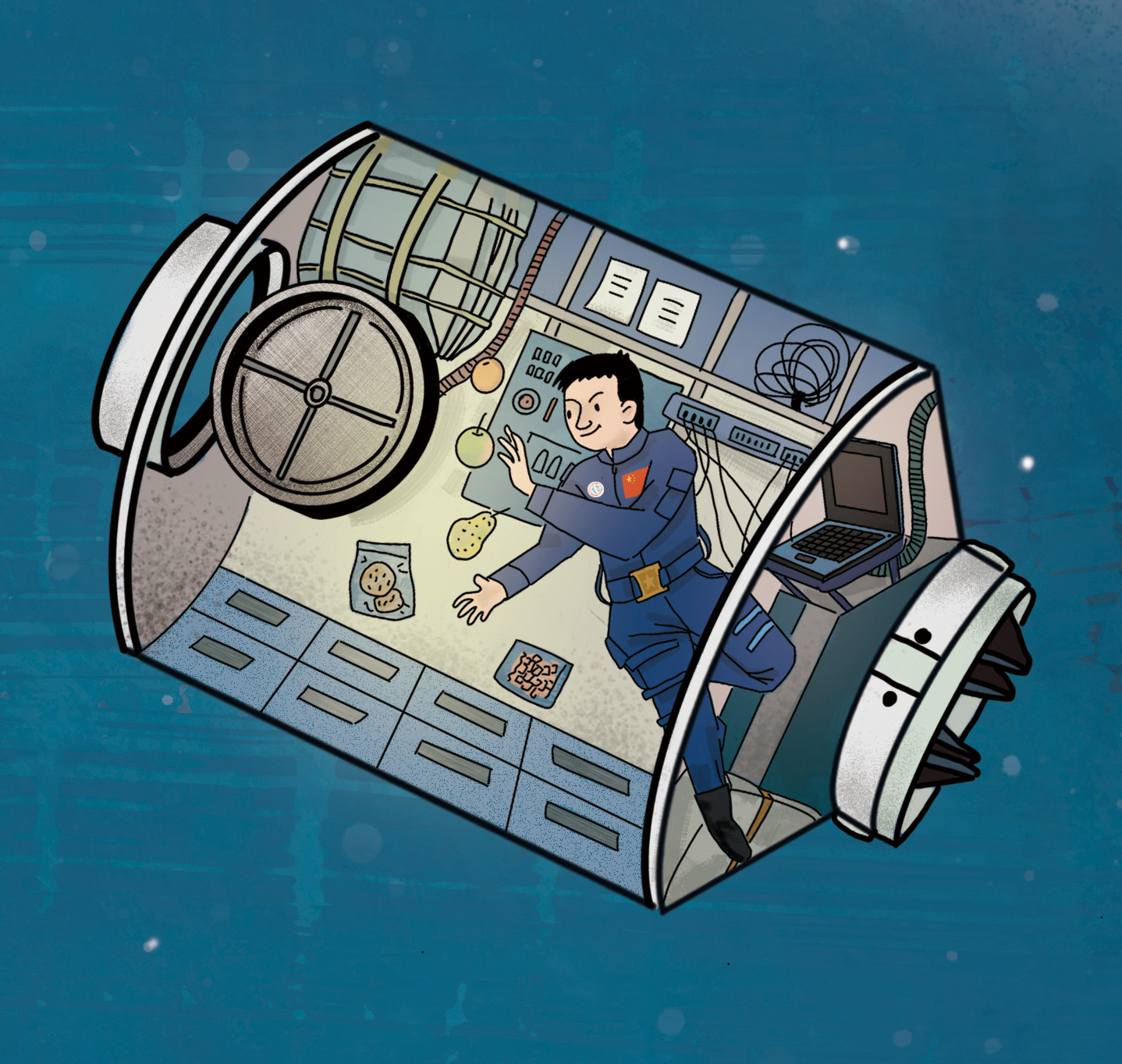 宇宙飞船科普图