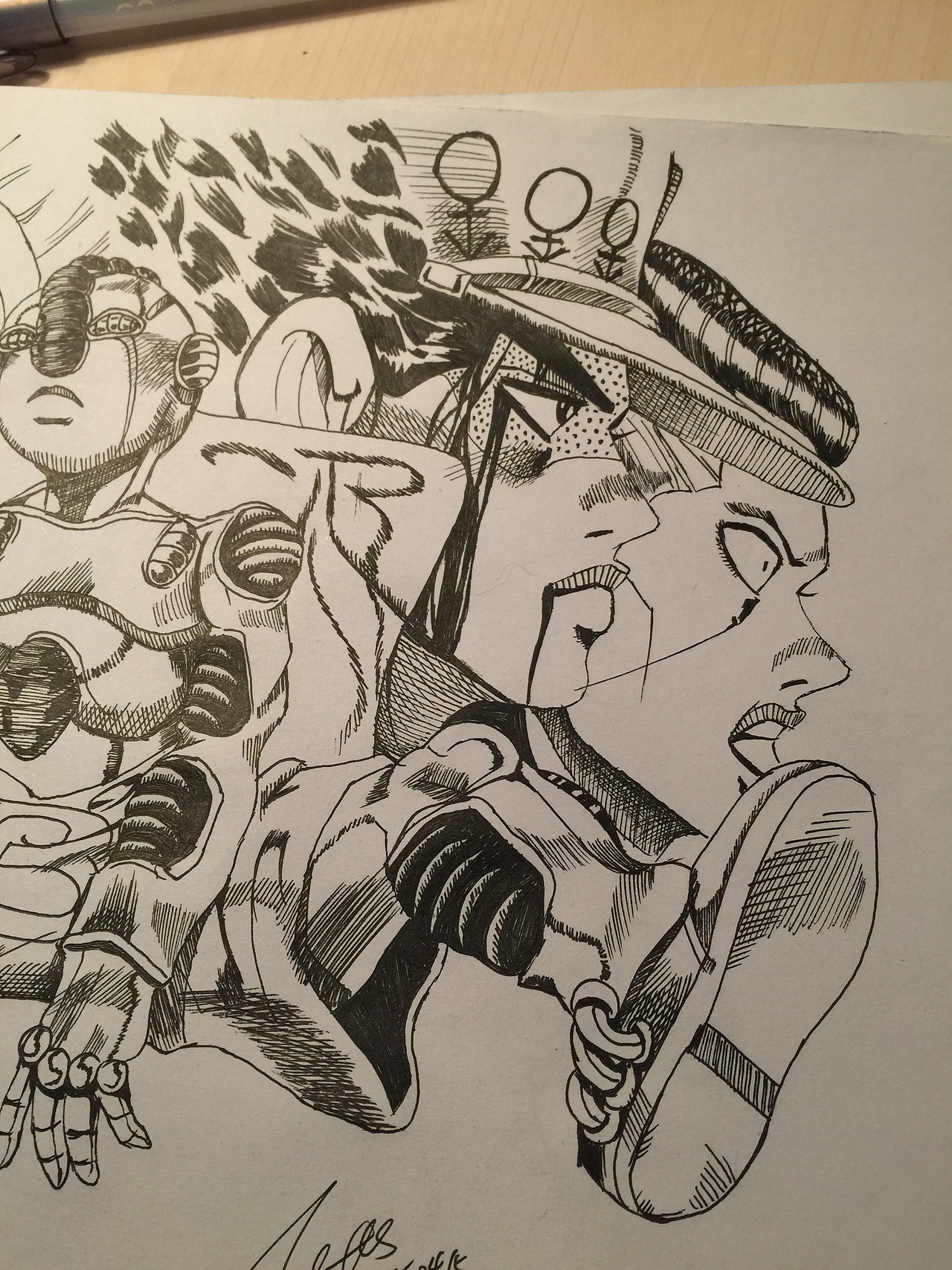 jojo奇妙冒险临摹手绘