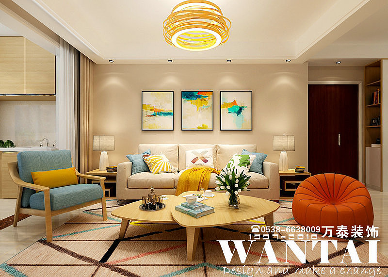 泰安装修公司|长城一品145m²北欧装修效果图—马敏东