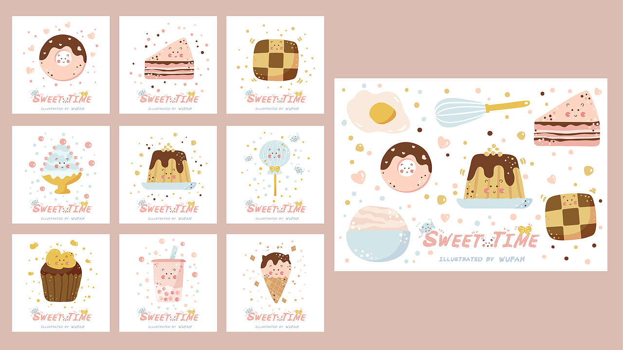 wufan插画作品集（图ZMjE0NDUzODYw） - 商业插画 - 站酷设计师散步猫原创素材 - 站酷ZCOOL