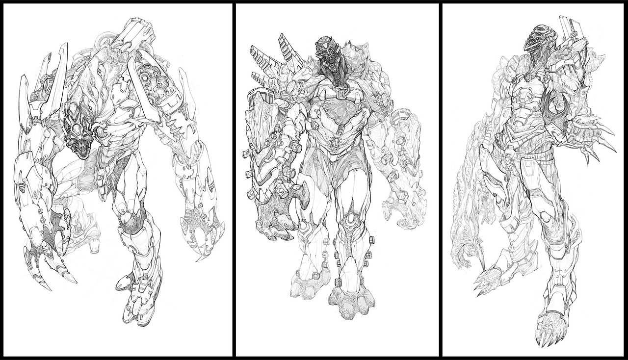 很久之前画的设定稿（图ZNTkxMzA1NDg=） - 概念设定 - 站酷设计师Herman_CG原创素材 - 站酷ZCOOL