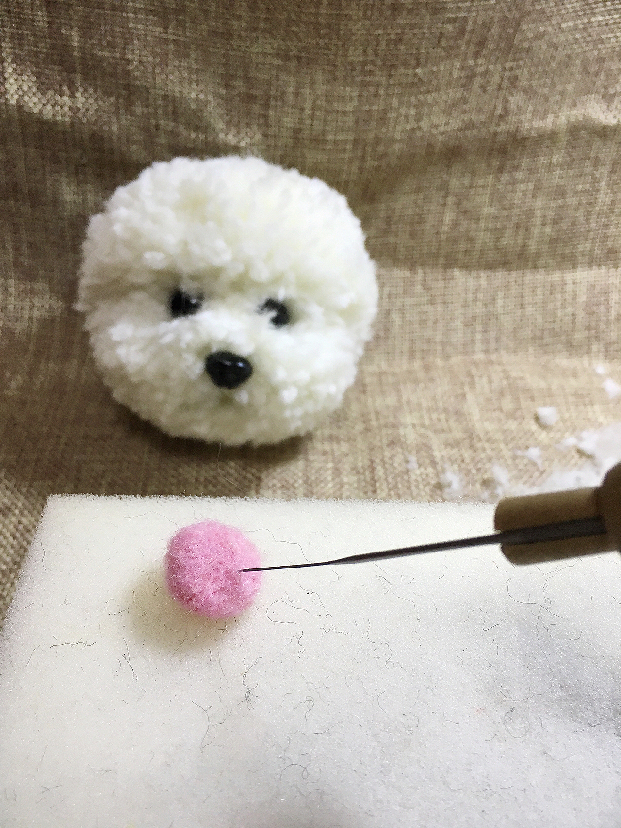 撸个毛球比熊（图ZNjM4NTI3MTI=） - 其他手工艺 - 站酷设计师w鲨_210原创素材 - 站酷ZCOOL